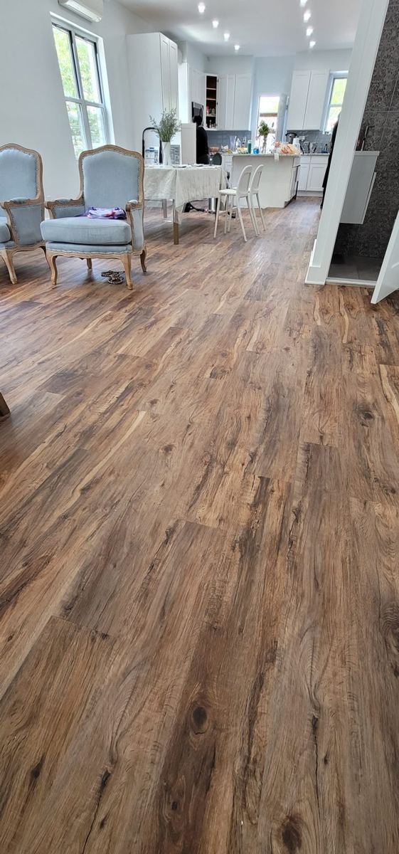 Luxury vinyl installation